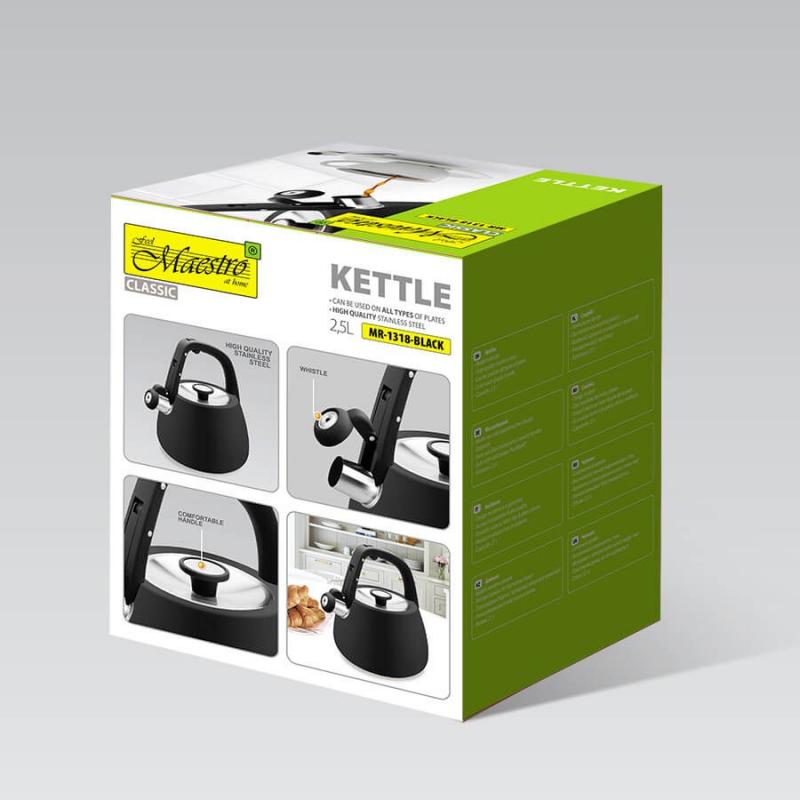 Hervidor Maestro MR-1318-BLACK Negro