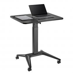 Maclean MC-453 B Mobile Laptop Desk with Pneumatic Height Adjustment, Laptop Table with Wheels, 80 x 52 cm, Max. 8 kg, Height Ad