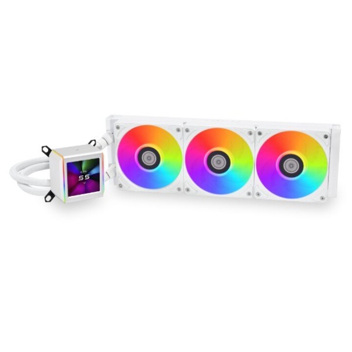 Lian Li GA II LCD Procesador Kit de refrigeración líquida 36 cm Blanco 1 pieza(s)
