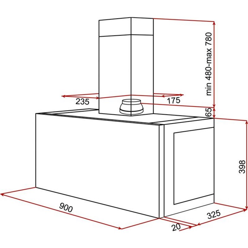 Teka Under-Cabinet Cooker Hood Dhi 90