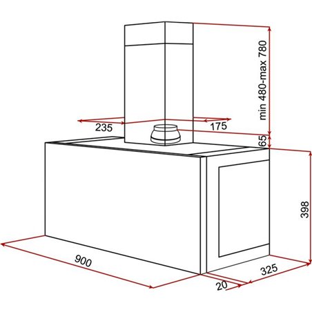 Campana Campana Integrable Teka Dhi 90 650 m3/h 90 cm Gris