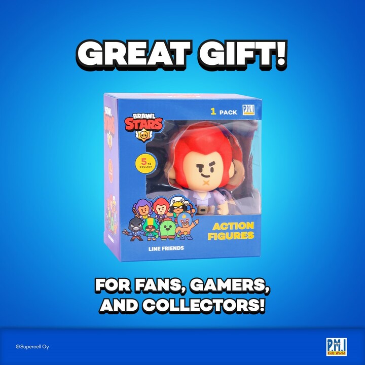 FIGURAS DE AÇÃO BRAWL STARS S1 11cm - COLT