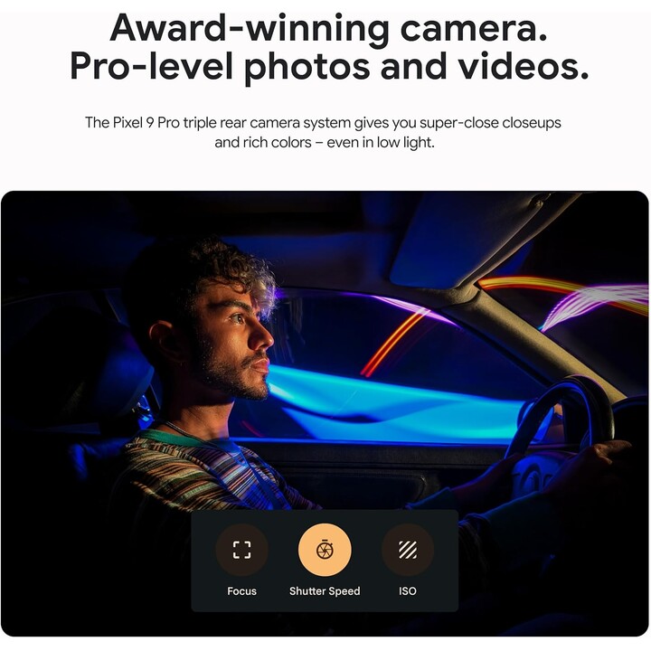 Google Pixel 9 Pro 5G 16GB 256GB Dual Sim Nero Ossidiana