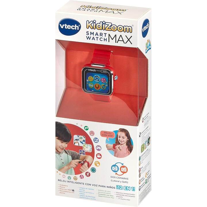 Vtech KidiZoom Smartwatch MAX Rouge - Montre intelligente
