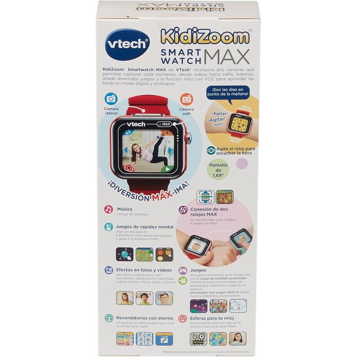 Vtech KidiZoom Smartwatch MAX Rouge - Montre intelligente