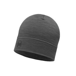 BUFF MERINO LIGHTWEIGHT BEANIE SOLID GREY Einheitsgröße Mütze Standard