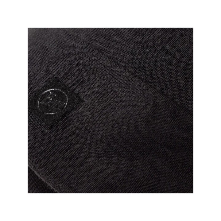 Cappello in lana merino pesante Buff, berretto invernale sciolto - Nero
