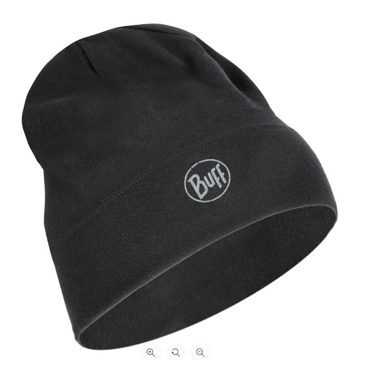 Gorro BUFF MERINO MIDWEIGHT PRETO SÓLIDO