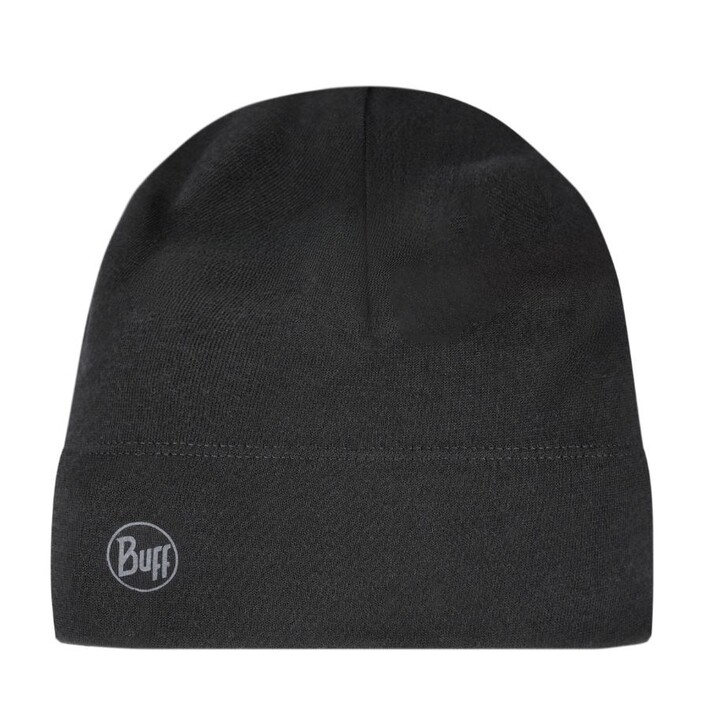 Casquette BUFF MERINO MIDWEIGHT BEANIE SOLID BLACK