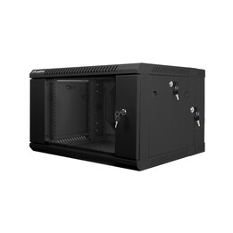 Lanberg WF02-6606-10B 6U rack cabinet Wall rack Black