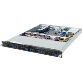 Platforma Gigabyte Rack (1U) R123-X00-AA01 Intel E-24XX (4x 3,5" SATA HS, 1xM.2, 2x1Gbe, IPMI, 1x400W)