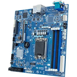 Placa-mãe Gigabyte MX34-BS0 (MR) 1x LGA1700 Intel Xeon E-24XX C262 (4x DIMM, 8x SATA, 1xM.2, 2x1Gbe, IPMI, mATX)