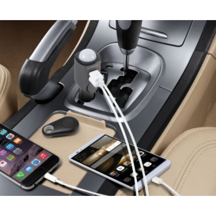 Technaxx 4743 Ladegerät für Mobilgeräte Universal Schwarz Zigarettenanzünder Auto