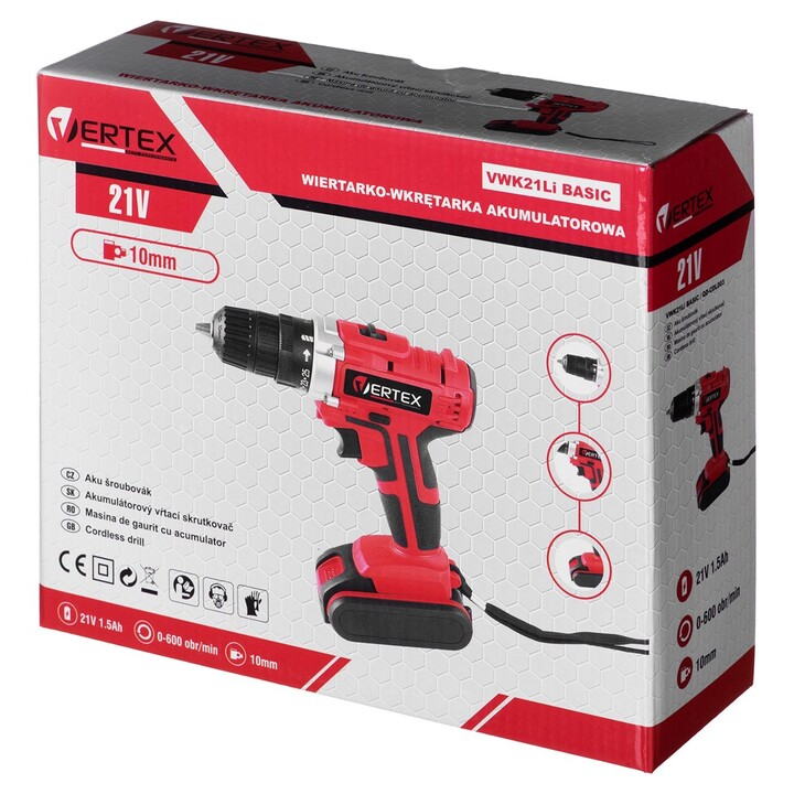 PERCEUSE/RIVEUSE VERTEX VWA21LI BASIC 21V 1,5AH