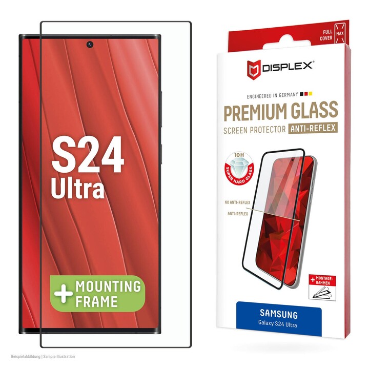 Verre trempé antireflet DISPLEX Premium (super antireflet, FC, 10H) pour Samsung Galaxy S24 Ultra