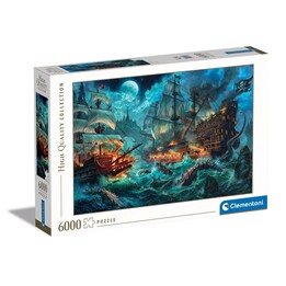 Clementoni Puzzle 6000el Piratenschlacht. Piratenschlacht 36530