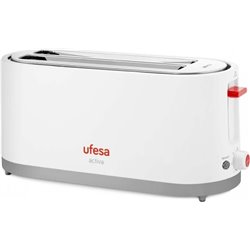 Grille-pain Ufesa TT7375 2 tranches 1400 W Gris Rouge Blanc