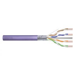DIGITUS Cat.6 Installation Cable, F/UTP, Dca, AWG 23/1, LSOH, 100m, Purple