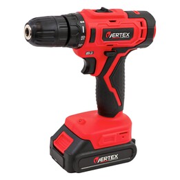 Vertex VWK1832 taladro atornillador inalámbrico 18 V 32 Nm negro