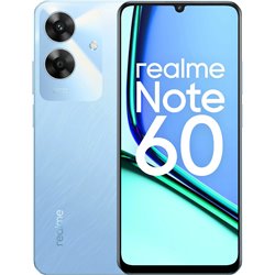 Realme Note 60 6 Go 128 Go, smartphone double Sim avec écran 6,74 90 Hz, Voyage Blue