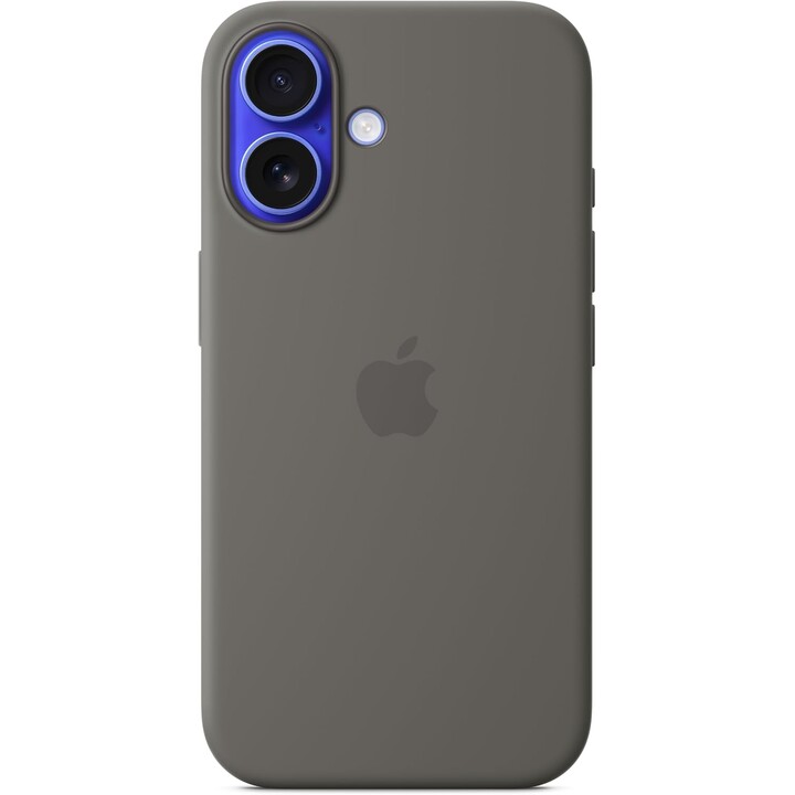 Apple Silicone Case with MagSafe for iPhone 16 - Stone Gray