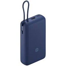 Xiaomi power bank 33w 20000mah cabo integrado azul gl