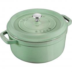 Staub Round Cast Iron Pot - 2.6 ltr, Mint
