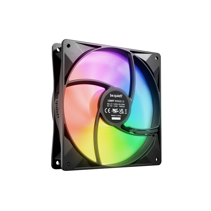 be quiet! LIGHT WINGS LX 140mm ventilador de caja PWM de alta velocidad negro