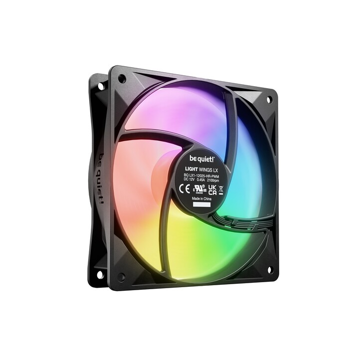 be quiet! LIGHT WINGS LX 120mm PWM haute vitesse ventilateur noir