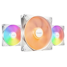 be quiet! LIGHT WINGS LX 140mm PWM 3-Pack W Case fan White