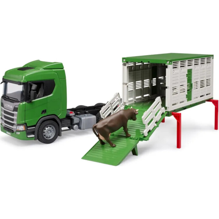 Scania Super 560R Transportation Truck with One Cow