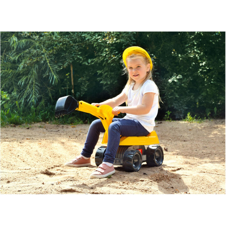 LENA GIGA TRUCKS Excavator PRO Rutschbagger schwarz und gelb