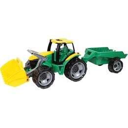 Lena GIGA TRUCKS Sturdy Giant tractor with shovel and trailer