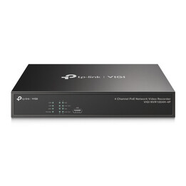 TP-Link Vigi NVR1004H-4P-2TB Videoregistratore di rete (NVR) Nero