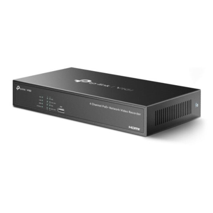 TP-Link Vigi NVR1004H-4P-2TB Enregistreur vidéo réseau (NVR) Noir