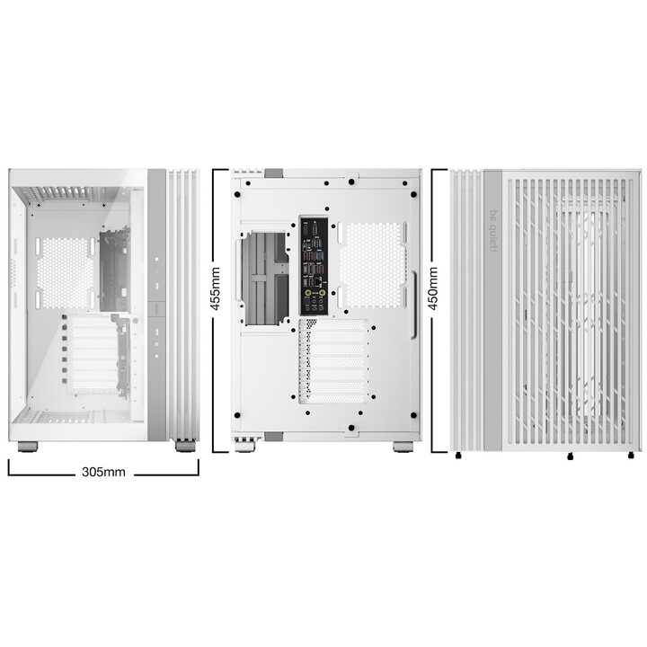 be quiet! LIGHT BASE 600 DX case ATX midi bianca