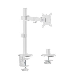 Soporte de escritorio articulado para monitor de 17"-32", blanco