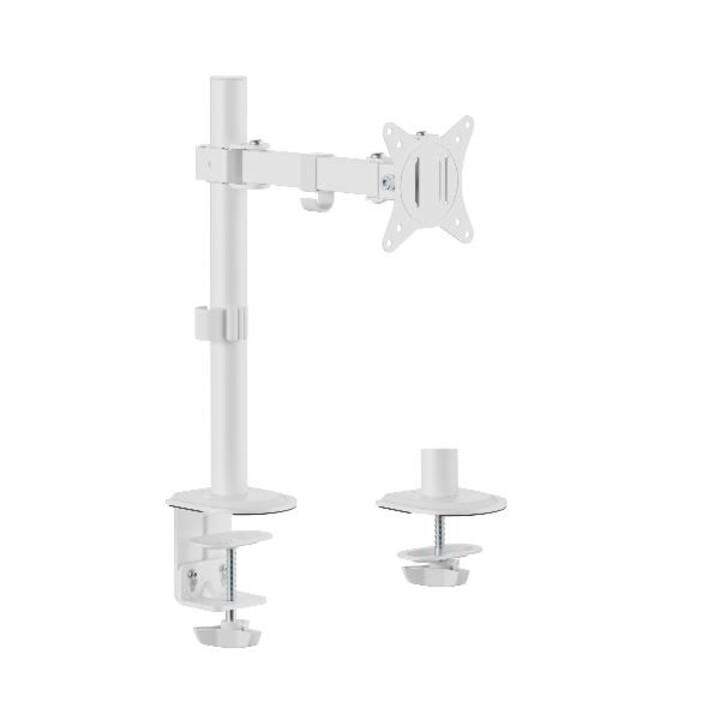 Support de bureau articulé pour écran 17"-32", blanc