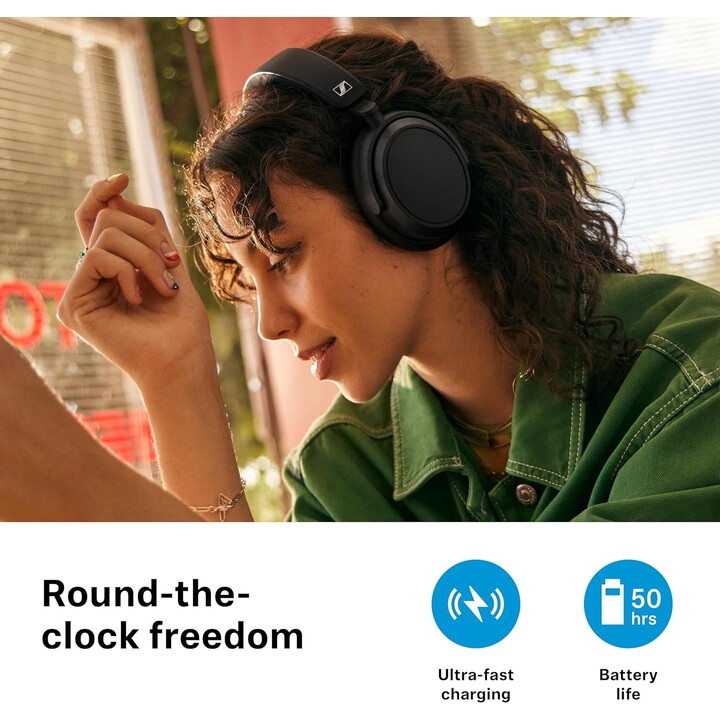 Sennheiser ACCENTUM Plus Wireless ANC Tátil Branco - Auscultadores sem fios