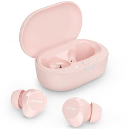 Philips TAT1209 Bluetooth headphones with charging case/ 6h battery life/ Pink