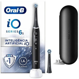 Brosse à dents Braun Oral-B iO 6 / Comprend 2 recharges / Noir