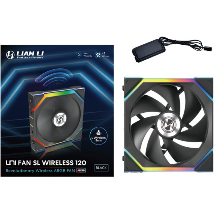 Lian Li Uni Fan SL ARGB 120mm wireless nero