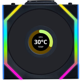 Lian Li Uni Ventilador SL LCD ARGB 120mm Sem Fio Preto