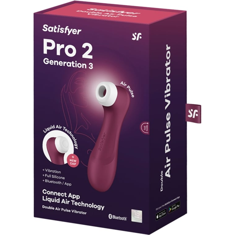 Satisfyer Pro 2 (3ª Geração) APP Garnet - Sugador do Clítoris