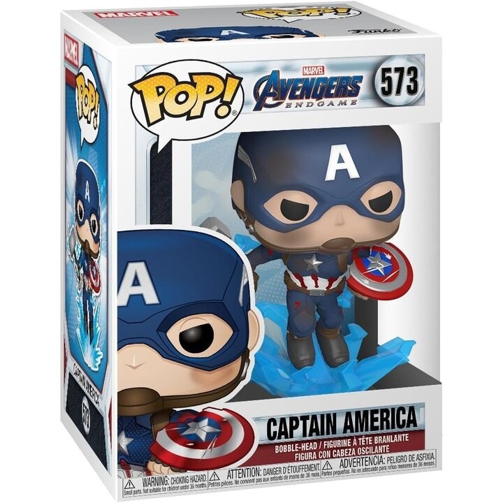 Figura de ação Funko POP Marvel: Endgame - Capitão América