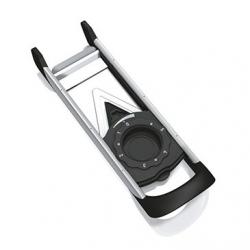 GEFU 55700 rebanadora Manual Negro, Acero inoxidable Plástico, Acero inoxidable