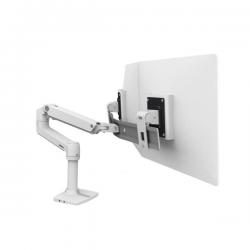 LX Direct Dual Desk Arm (White)