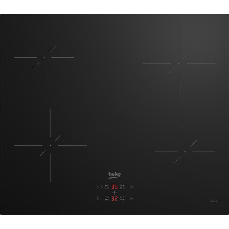 Beko HII64401QT hobs Negro Integrado 60 cm Con placa de inducción 4 zona(s)