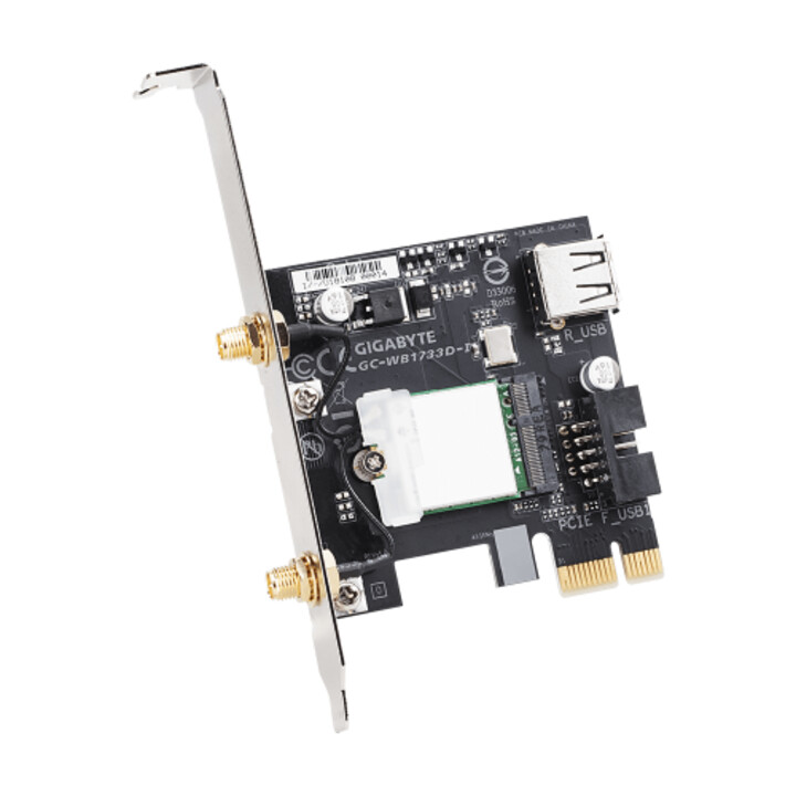 Adaptateur Gigabyte Gc-wb1733d-i Et Carte Réseau Wlan / Bluetooth 1733 Mbit/s Interne