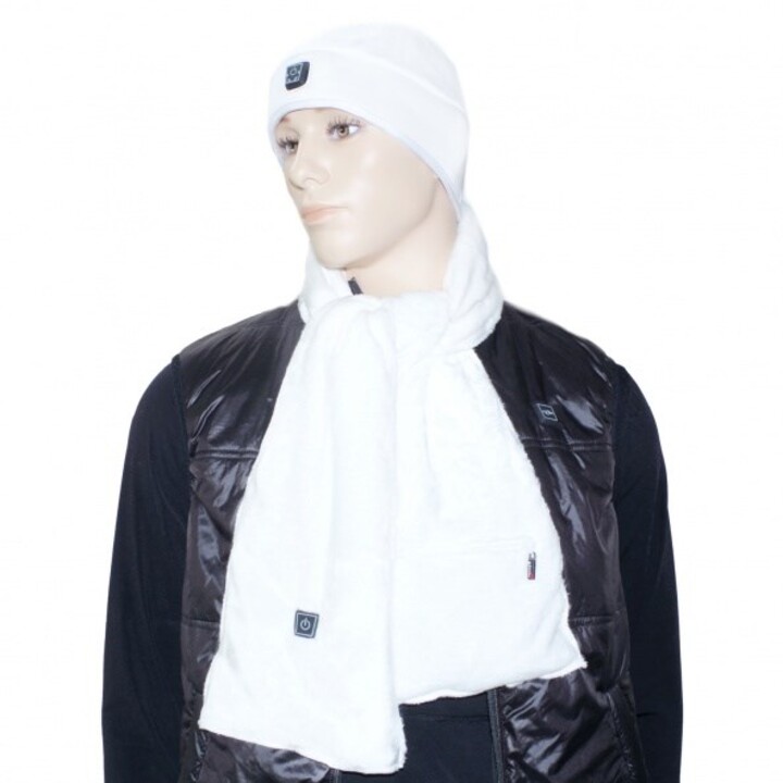 Glovii GA1W proteção corporal para esportes de inverno Cachecol aquecido Esqui, Snowboard Unissex Poliéster Branco
